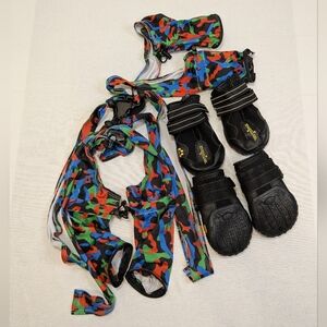 Dog Shoes/Boots XL Waterproof with Reflective Strips Rugged Anti-Slip Sole